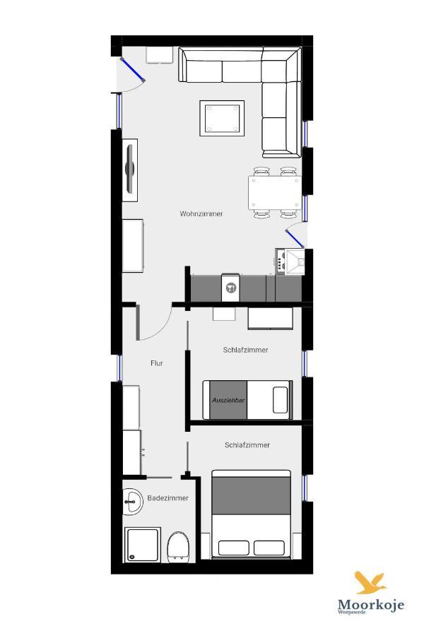 Moorkoje Worpswede Villa Екстериор снимка